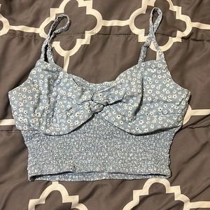 American Eagle Floral Crop Top
